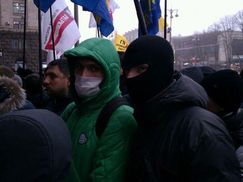 В кабинет Попова все-таки прорвались нардепы-свободовцы