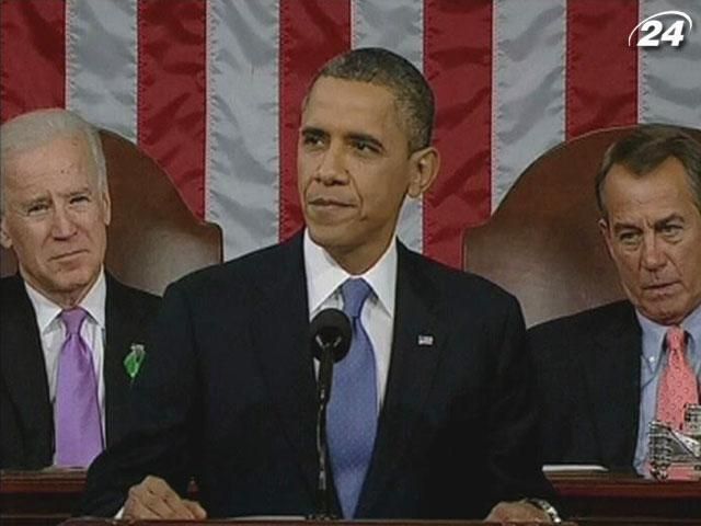 Обама выступил с ежегодным посланием к Конгрессу Обама выступил с ежегодным посланием к Конгрессу