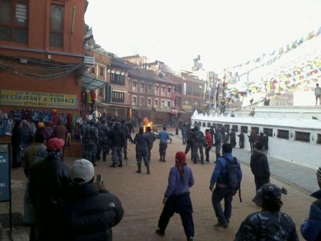 Сотый монах сжег себя в Катманду (Фото)