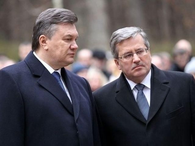 Началась встреча Януковича с польским Президентом