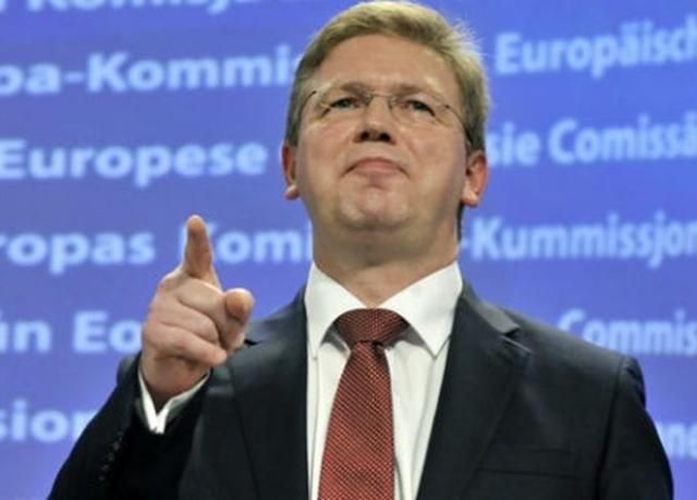 Еврокомиссар Фюле обрадовался заявлени. Верховной Рады относительно евроинтеграции Еврокомиссар Фюле обрадовался заявлени. Верховной Рады относительно евроинтеграции