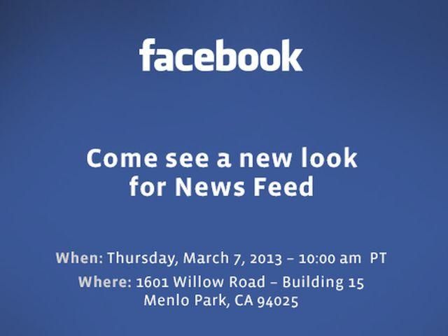 Facebook готовит новый вид ленты новостей Facebook готовит новый вид ленты новостей