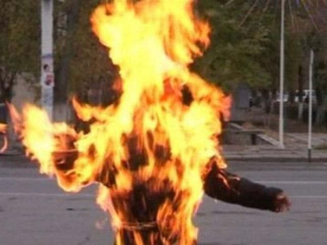 На Луганщині чоловік намагався вчинити самоспалення