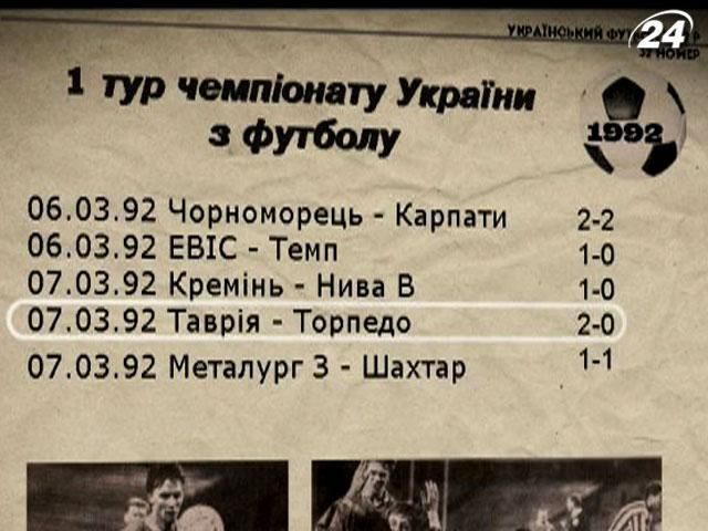 7 березня - перший чемпіонат України з футболу 7 березня - перший чемпіонат України з футболу