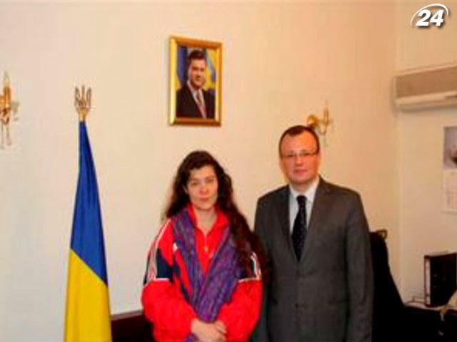 Анхар Кочнева находится в посольстве Украины в Дамаске