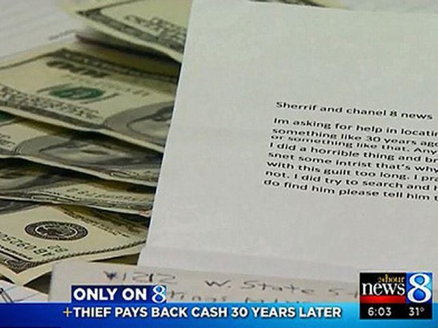 Американский грабитель вернул деньги через 30 лет после преступления