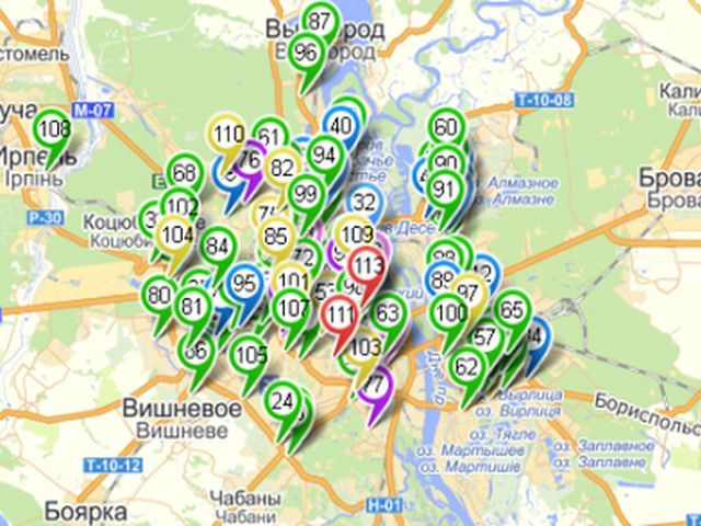 Волонтери Києва допомагають розчищати Київ (Карта)