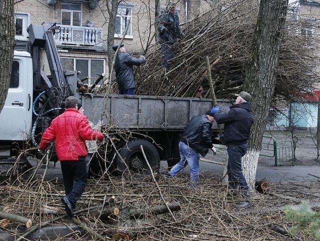 Десятки тысяч жителей столицы вышли убирать Киев (Фото)