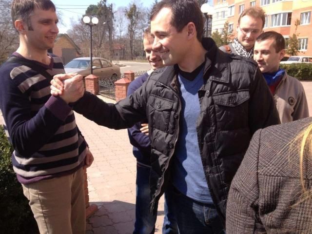 Активіст, який відсидів за мітинги під Межигір'ям, вже на свободі Активіст, який відсидів за мітинги під Межигір'ям, вже на свободі