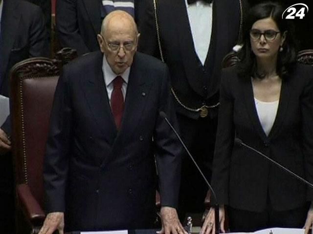 Переобраний президент Італії присягнув на вірність державі Переобраний президент Італії присягнув на вірність державі