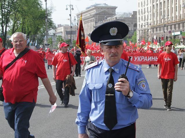 Милиция говорит о 380 спокойных акциях ко дню солидарности трудящихся