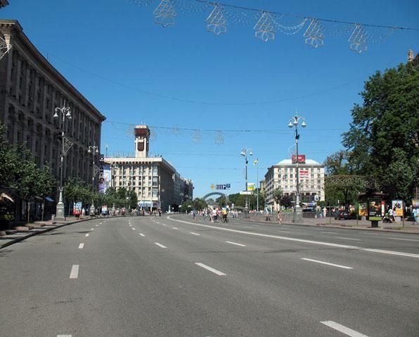 Сьогодні Хрещатик перекритий для автомобілів