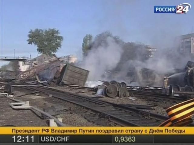 В России загорелся поезд с химическим веществом: 3 тысячи человек эвакуированы
