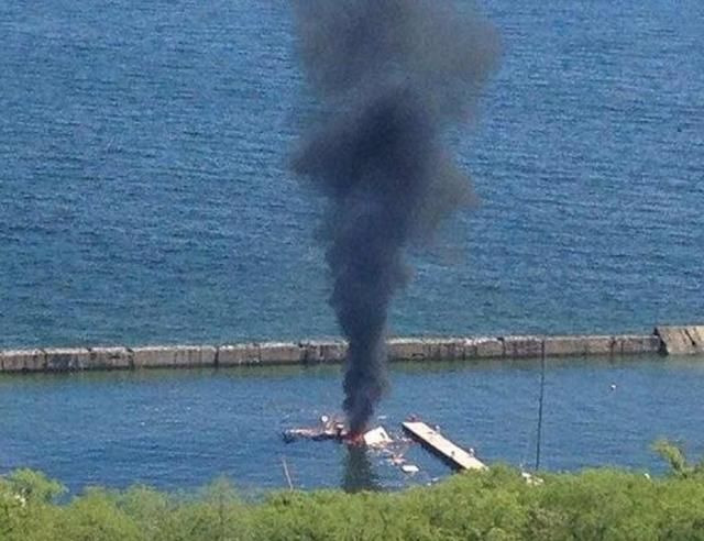 Біля Одеси вибухнув катер (Фото, Відео)