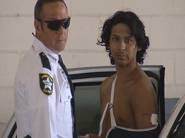 Злочинця, що втік від поліції, зупинили укуси крокодила Злочинця, що втік від поліції, зупинили укуси крокодила