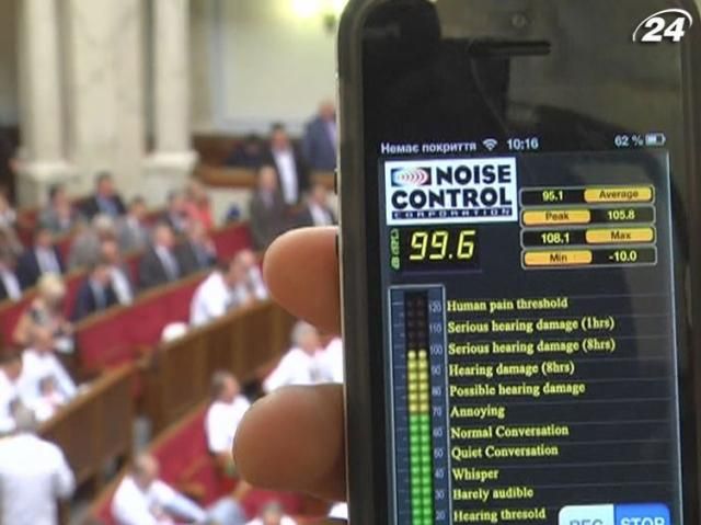 Рівень шуму у Верховній Раді загрожує барабанним перетинкам депутатів, - фахівці Рівень шуму у Верховній Раді загрожує барабанним перетинкам депутатів, - фахівці