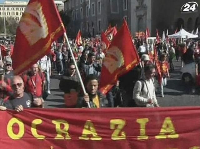 В Італії металурги протестували проти політики економії уряду