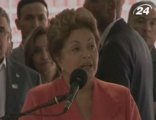Президент Бразилии открыла один из стадионов ЧМ 2014 года