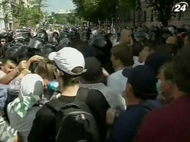 Журналисты вышли на протест под здание МВД