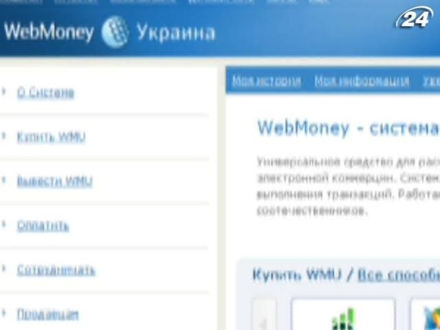 Миндоходов заблокировало на счетах Web Money 60 млн грн