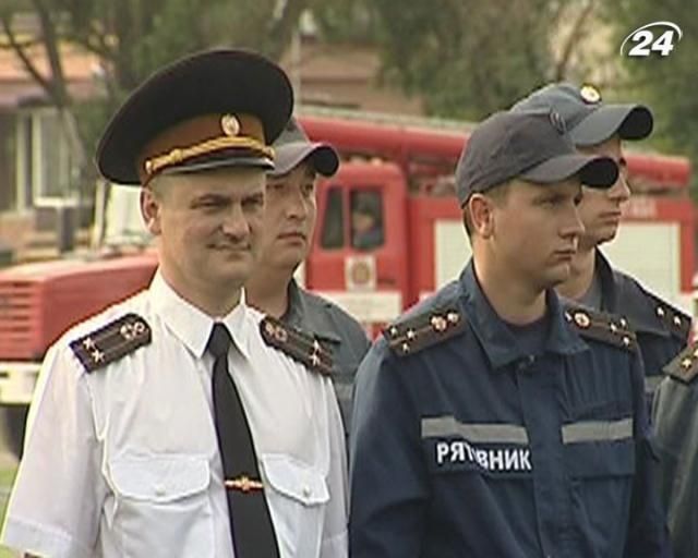 На Киевщине спасатели соревновались за звание лучшего
