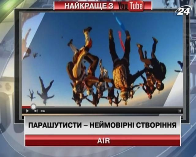 Невероятные трюки парашютистов (Видео)