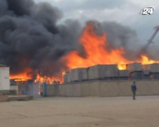 В Керченском порту вспыхнул пожар