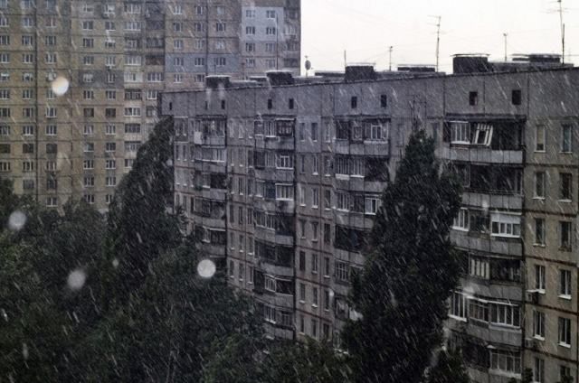 В Харькове прошел сильный шторм