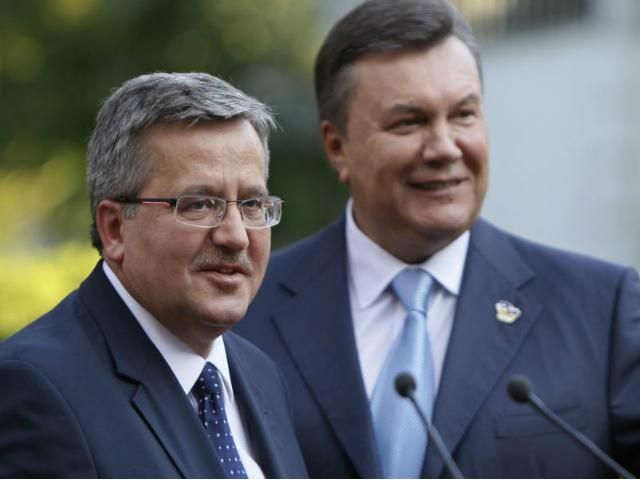 Янукович запевнив Коморовського, що Рада зробить все для підписання Угоди про асоціацію з ЄС 
