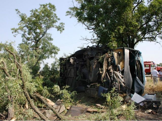 У Запорізькій області перекинувся автобус з пасажирами 