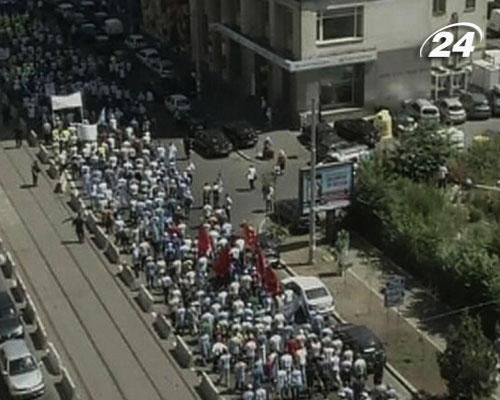 У Бухаресті залізничники протестували проти приватизації