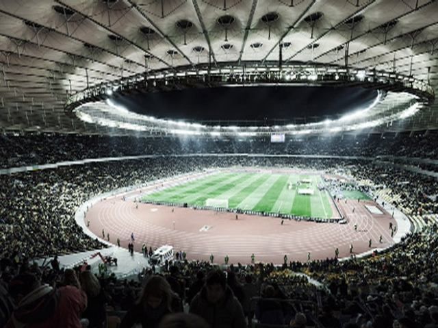 Перша гра “синьо-жовтих” на новому НСК "Олімпійському" Перша гра “синьо-жовтих” на новому НСК "Олімпійському"