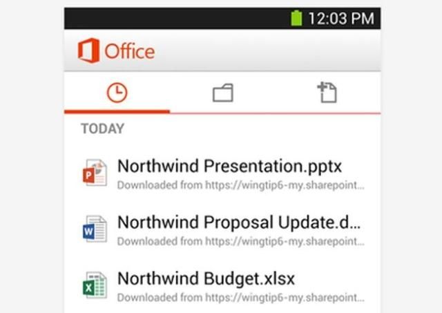 MS Office начал работать на Android MS Office начал работать на Android