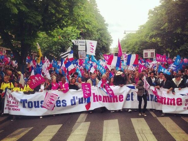 Французькі противники гей-шлюбів йдуть пішки в Париж із протестом 