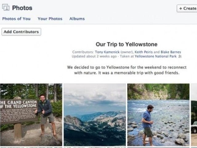 Соцсеть Facebook запускает совместные альбомы для 50 пользователей Соцсеть Facebook запускает совместные альбомы для 50 пользователей