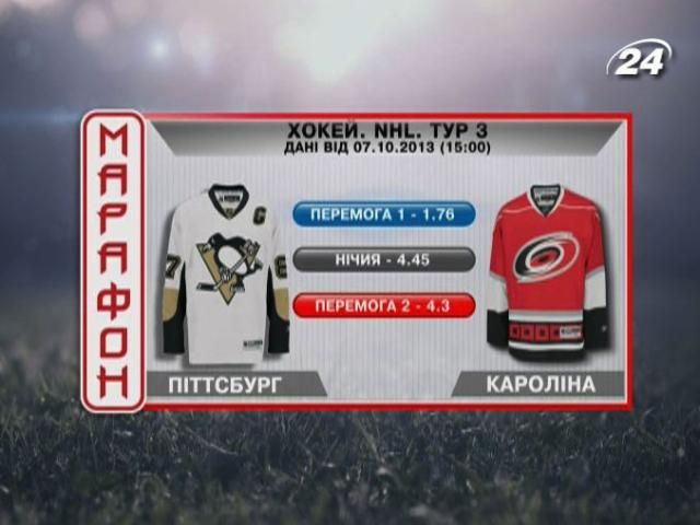 Матч дня. "Піттсбург" проти "Кароліни" Матч дня. "Піттсбург" проти "Кароліни"