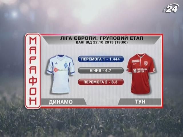 Матч дня: “Динамо” - “Тун” - 23 жовтня 2013 - Телеканал новин 24 Матч дня: “Динамо” - “Тун” - 23 жовтня 2013 - Телеканал новин 24