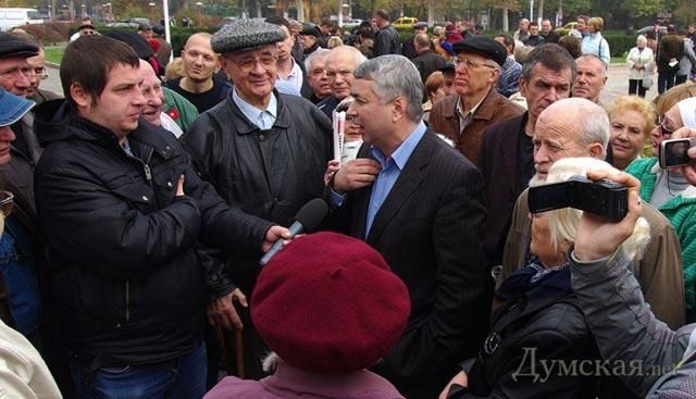 Против ареста Маркова в Одессе протестовали пенсионеры