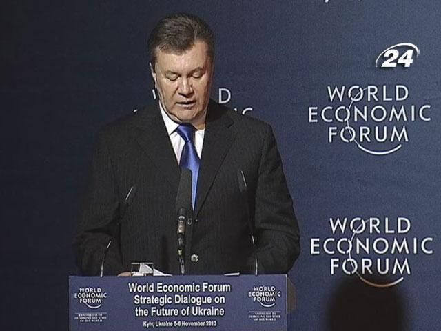 Украина берет курс на переориентацию экспорта, – Янукович