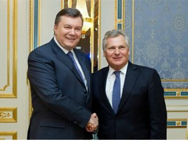 Янукович пожелал Квасьневскому здоровья и успехов