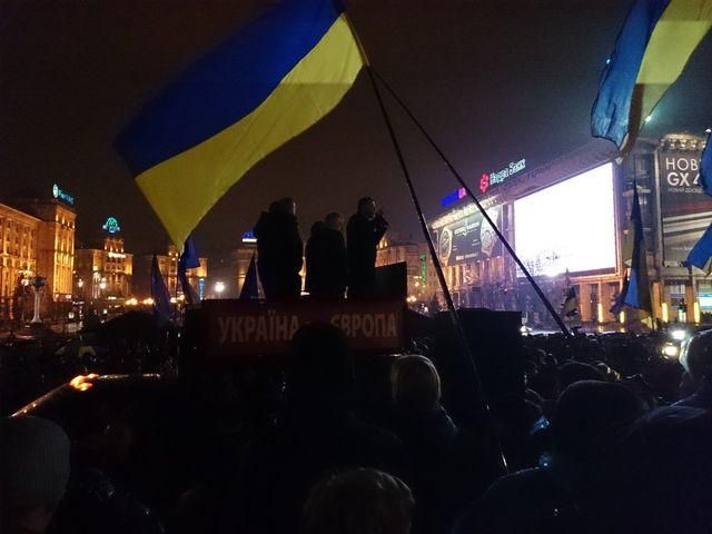 Київ другий день поспіль вийшов на Євромайдан (Фото)