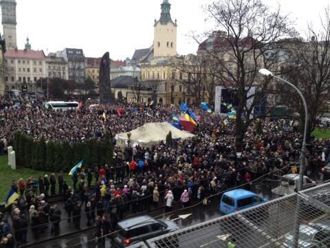 Михальчишин спровокував сутичку на львівському Євромайдані