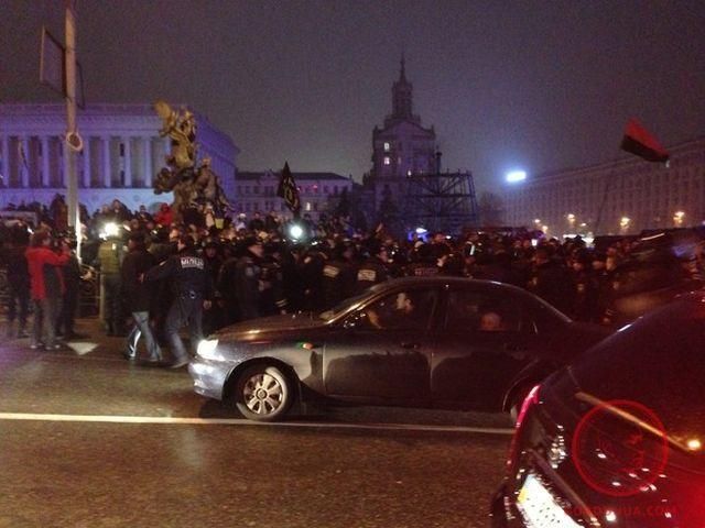 Митингующие с Майдана пришли на защиту протестующих на Европлощади