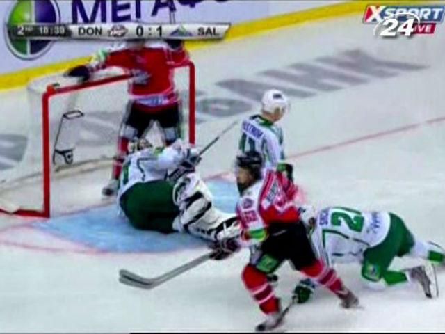 КХЛ."Донбасс" одержал 2 подряд домашнюю победу