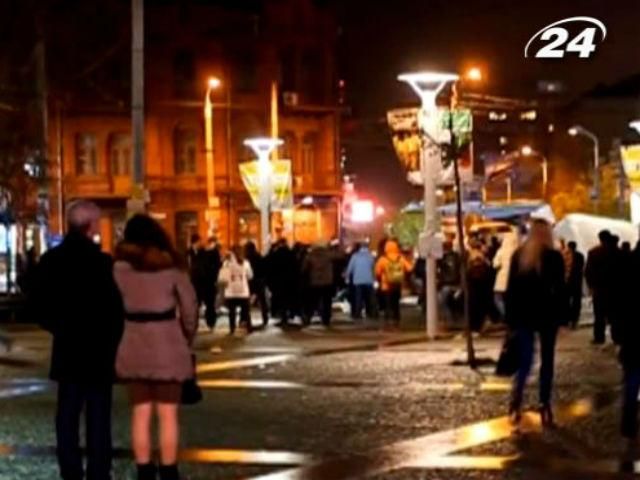 Из-за погромов в палаточном городке Днепропетровска травмированы 7 человек Из-за погромов в палаточном городке Днепропетровска травмированы 7 человек