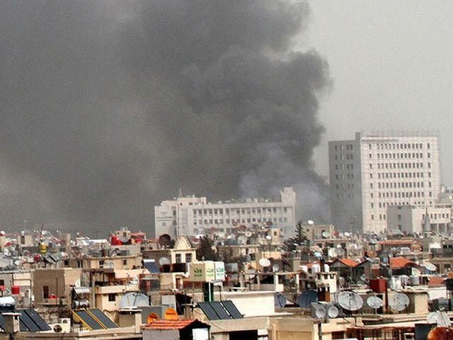 Посольство Росії у Дамаску обстріляли Посольство Росії у Дамаску обстріляли