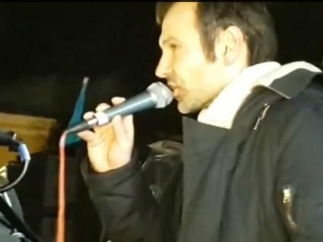 Евомайдан. Вакарчук призвал украинцев не опускать руки (Видео)