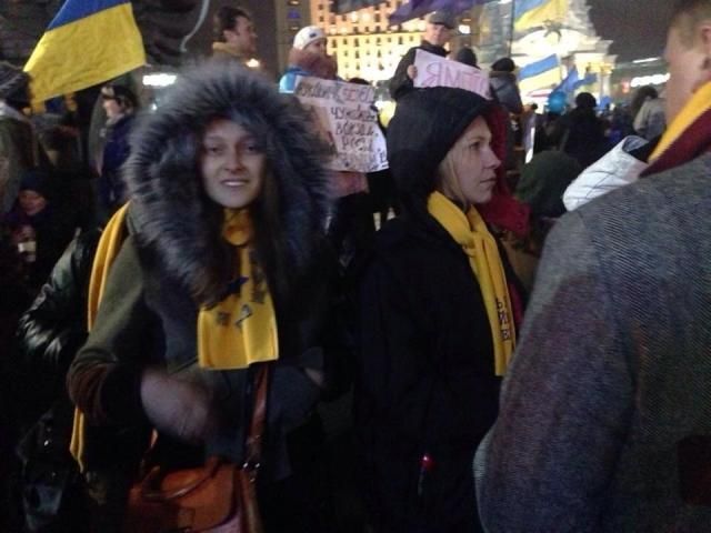 Жена Левочкина была среди активистов на Евромайдане (Фото)