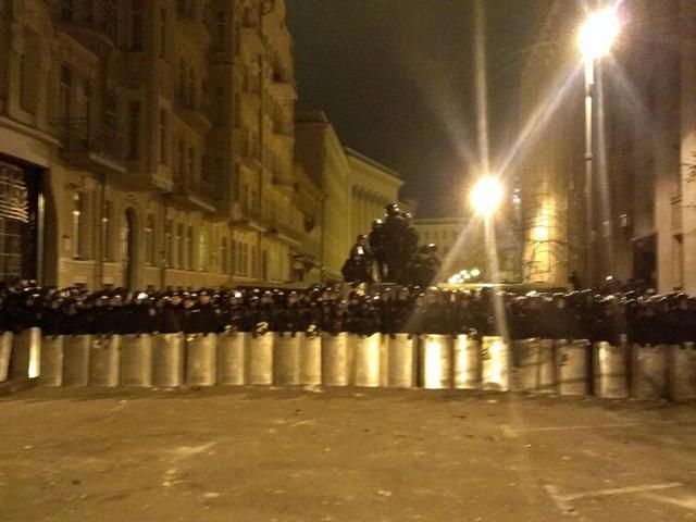 Евромайдан. Милиция задержала участников столкновения, - МВД