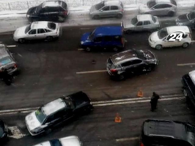 У Києві рекордна кількість аварій через ожеледицю